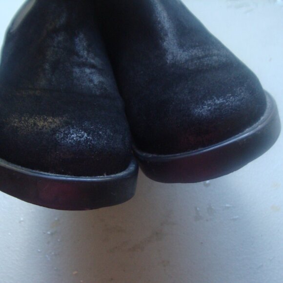 Emanuele Crasto ITALY Women's Black Suede Round Toe Chelsea Boots, EURO 39 M - Picture 9 of 16